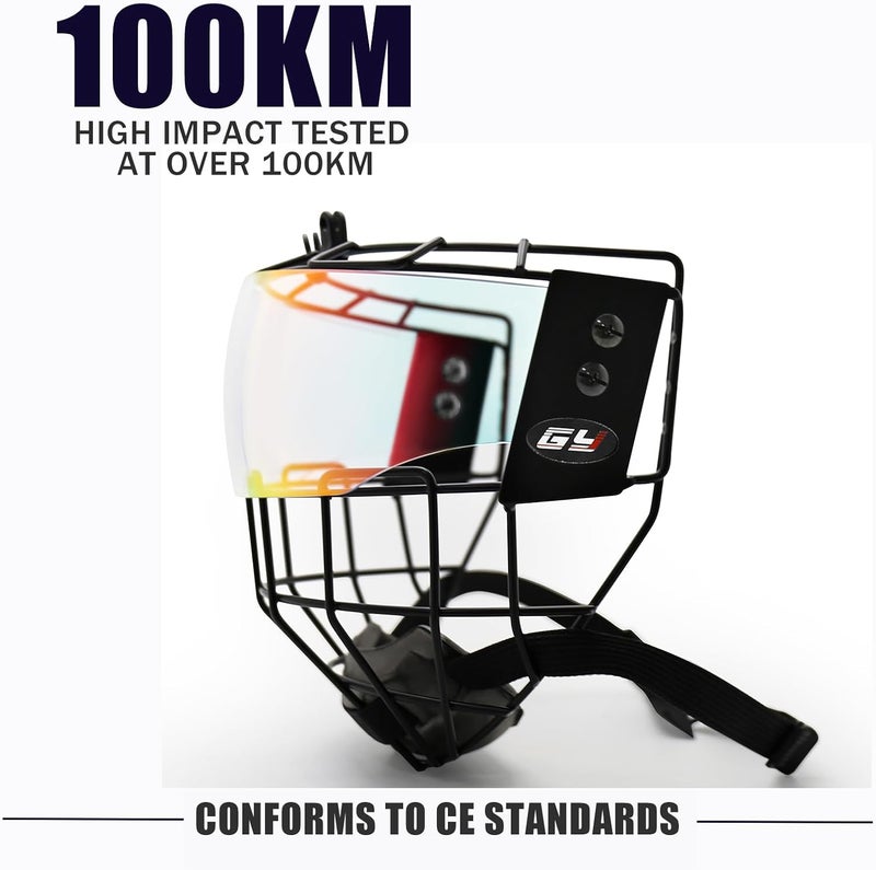 GY Hockey Helmet Cage & Face Shield Protector Combo - Image 2